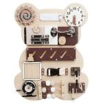 Ξύλινο Busy Board "Αρκουδάκι"