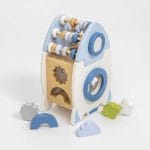 Ξύλινος Κύβος Δραστηριοτήτων σε Σχήμα Πύραυλος - Image 2