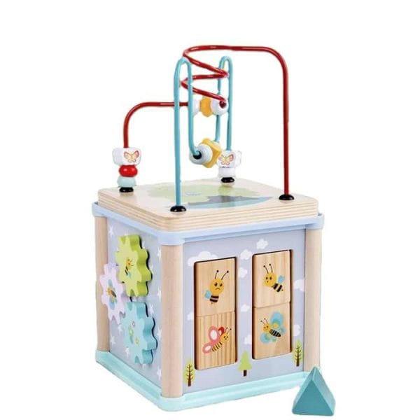 Ξύλινος Εκπαιδευτικός Κύβος Δραστηριοτήτων