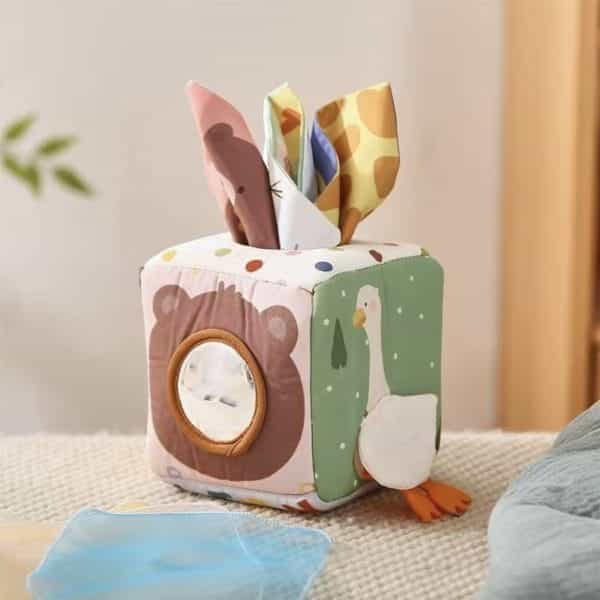 Βρεφικός υφασμάτινος κύβος δραστηριοτήτων