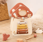 Ξύλινος εκπαιδευτικός κύβος σε σχήμα μανιτάρι