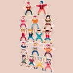 Ξύλινο Παιχνίδι Ισορροπίας «Ανθρώπινη Πυραμίδα» - Image 2