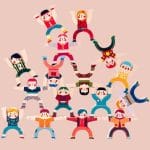 Ξύλινο Παιχνίδι Ισορροπίας «Ανθρώπινη Πυραμίδα»