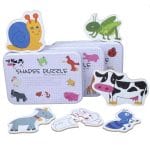 Παζλ σε Μεταλλικό Κουτί – Φρούτα, Ζώα & Οχήματα