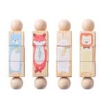 Ξύλινα Εκπαιδευτικά Τουβλάκια Παζλ με Ζωάκια - Image 4