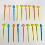 Σετ Πολύχρωμα Πιρουνάκια Φαγητού - Σχέδιο Ζωάκια Θαλάσσης - Image 2