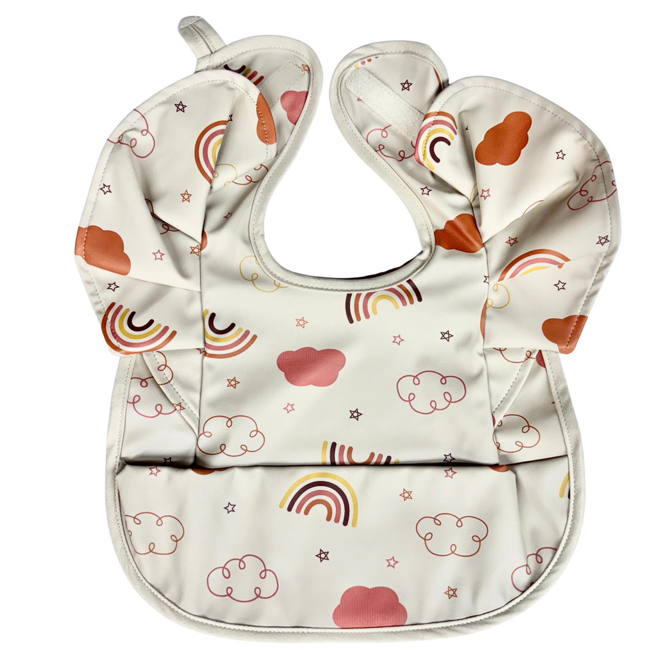 thumbnail_image3 Αδιάβροχη Σαλιάρα με Βολάν - Ουράνιο Τόξο - Image 1