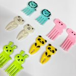 Σετ Πολύχρωμα Πιρουνάκια Φαγητού - Σχέδιο Ζωάκια