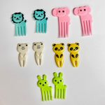 Σετ Πολύχρωμα Πιρουνάκια Φαγητού - Σχέδιο Ζωάκια - Image 2